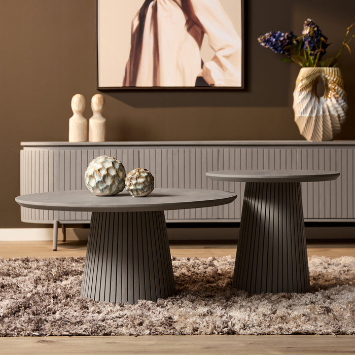 Salontafel Solana Taupe Mangohout 50 cm