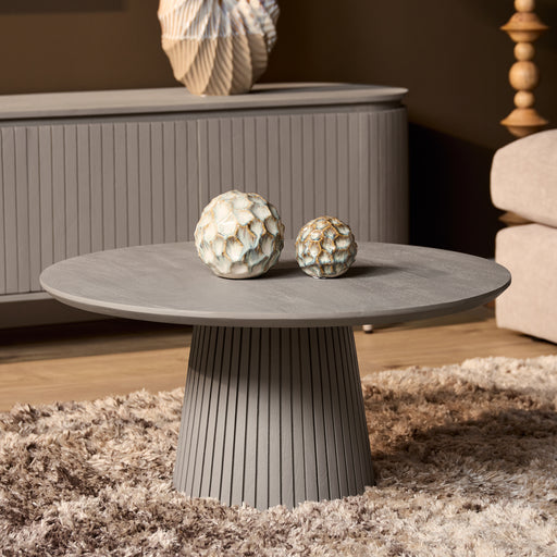 Salontafel Solana Taupe Mangohout 80 cm