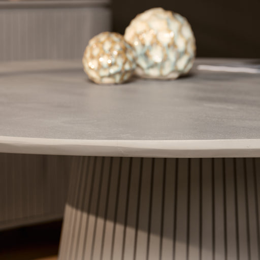 Ronde eettafel Solana Taupe Mangohout 130 cm