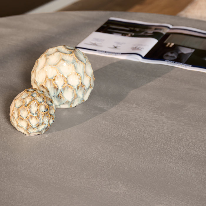 Ronde eettafel Solana Taupe Mangohout 150 cm