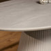 Ovale eettafel Solana Taupe Mangohout 210 cm