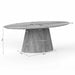 Ovale eettafel Solana Taupe Mangohout 210 cm
