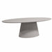 Ovale eettafel Solana Taupe Mangohout 240 cm