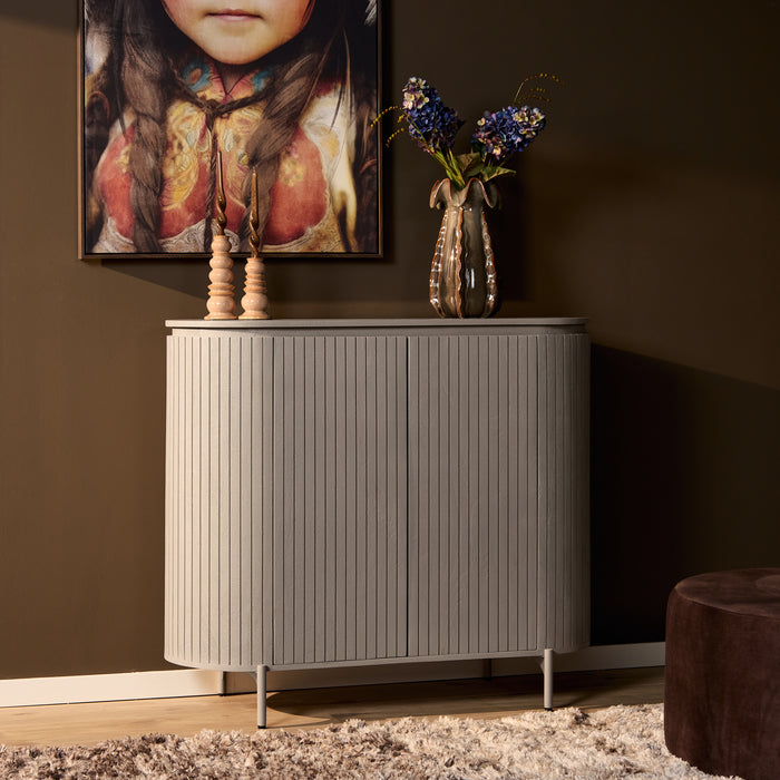 Kabinet kast Solana Taupe Mangohout 115 cm