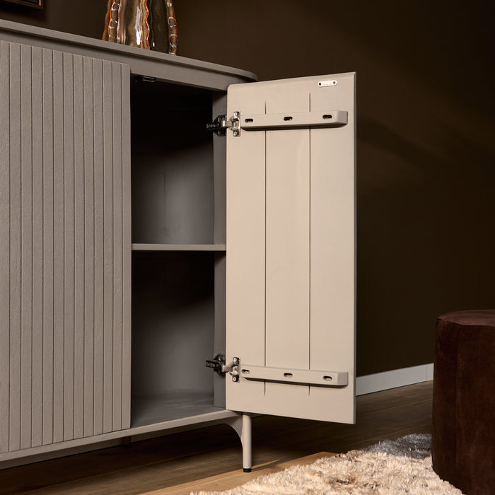Kabinet kast Solana Taupe Mangohout 115 cm