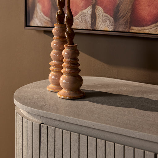 Kabinet kast Solana Taupe Mangohout 115 cm