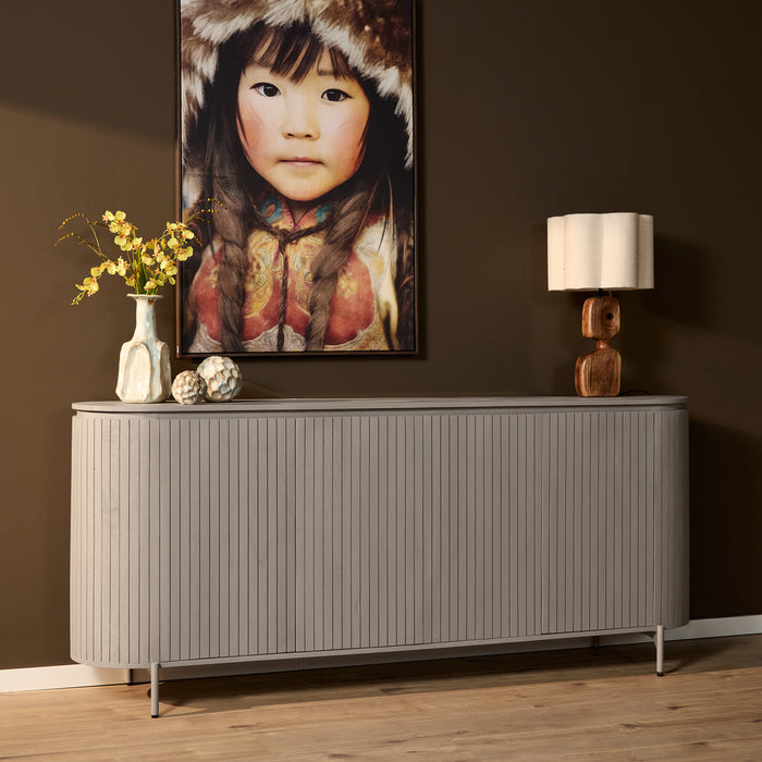 Dressoir Solana Taupe Mangohout 210 cm