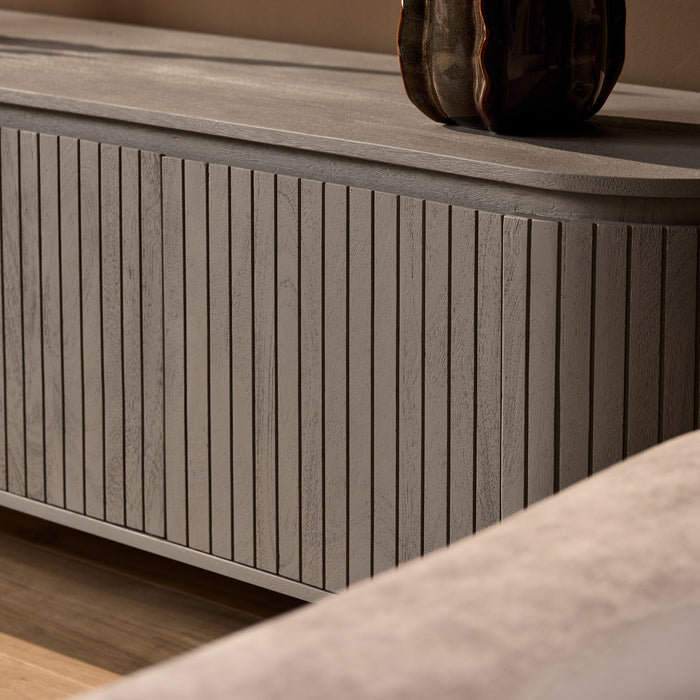 Tv meubel Solana Taupe Mangohout 165 cm