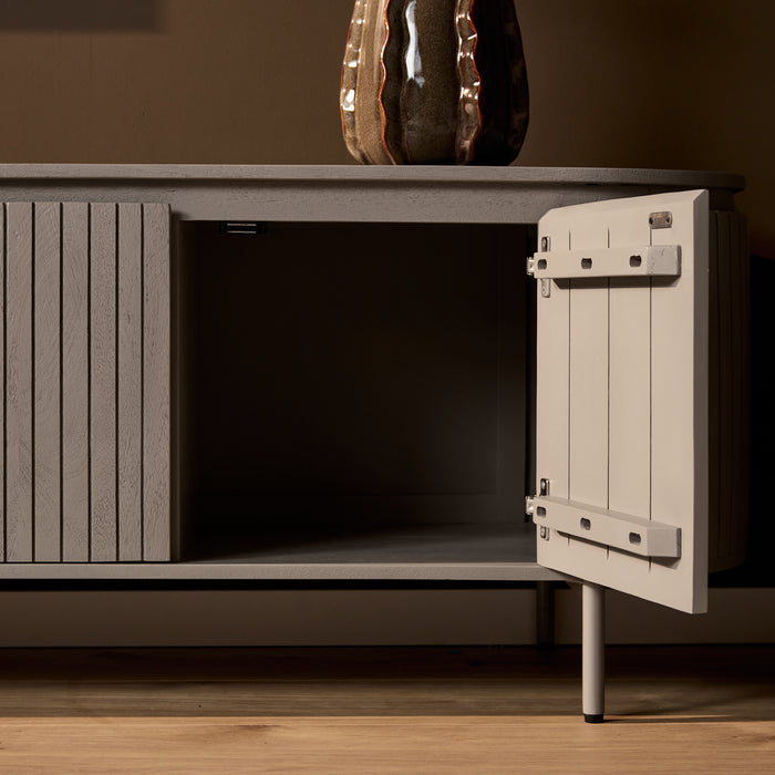 Tv meubel Solana Taupe Mangohout 165 cm