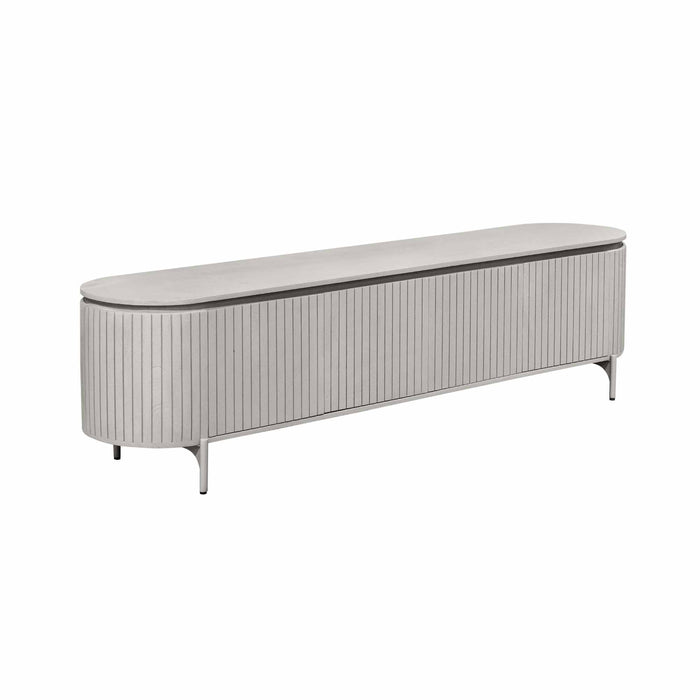 Tv meubel Solana Taupe Mangohout 210 cm