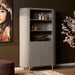 Wandkast Solana Taupe Mangohout 115 cm