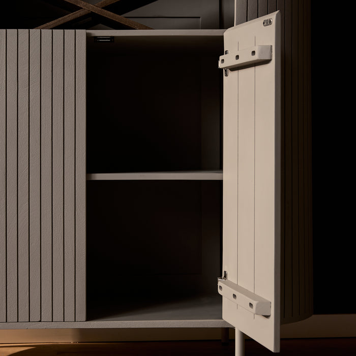 Wandkast Solana Taupe Mangohout 115 cm