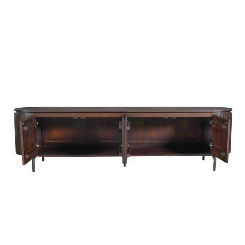 Tv meubel Solana Bruin Mangohout 210 cm