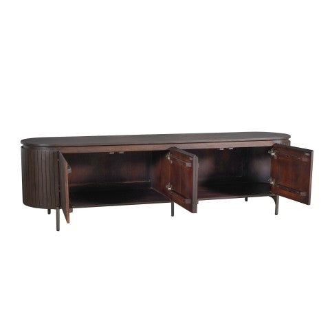 Tv meubel Solana Bruin Mangohout 210 cm