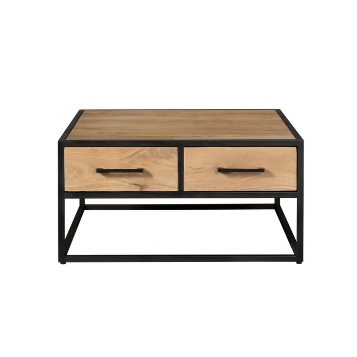 Vierkante Salontafel Dakota Naturel Mangohout 80 cm