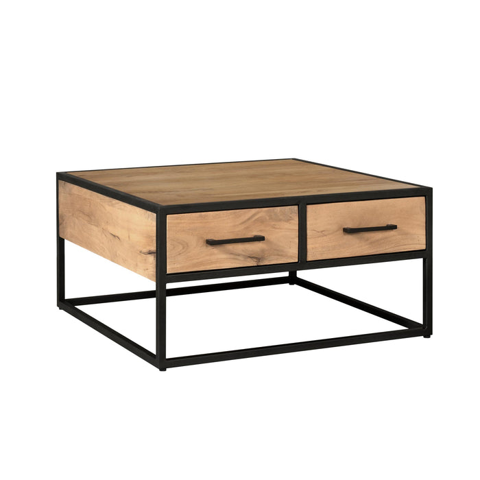 Vierkante Salontafel Dakota Naturel Mangohout 80 cm