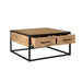 Vierkante Salontafel Dakota Naturel Mangohout 80 cm