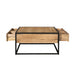 Vierkante Salontafel Dakota Naturel Mangohout 80 cm