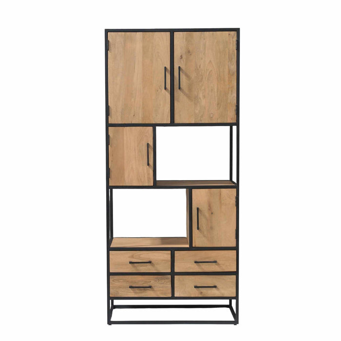 Vakkenkast Dakota Naturel Mangohout 90 cm