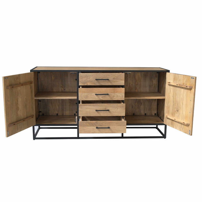 Dressoir Dakota Naturel Mangohout 165 cm