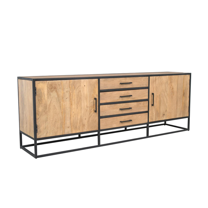 Dressoir Dakota Naturel Mangohout 210 cm
