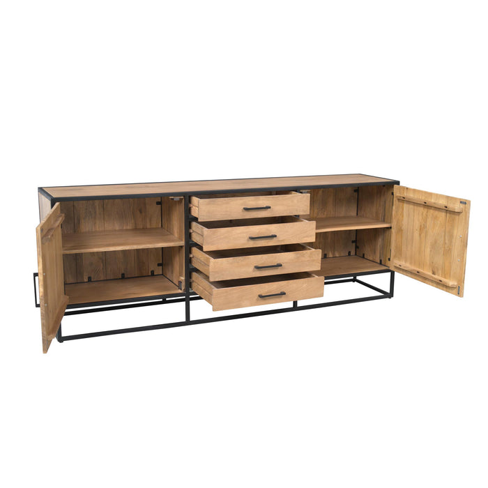 Dressoir Dakota Naturel Mangohout 210 cm