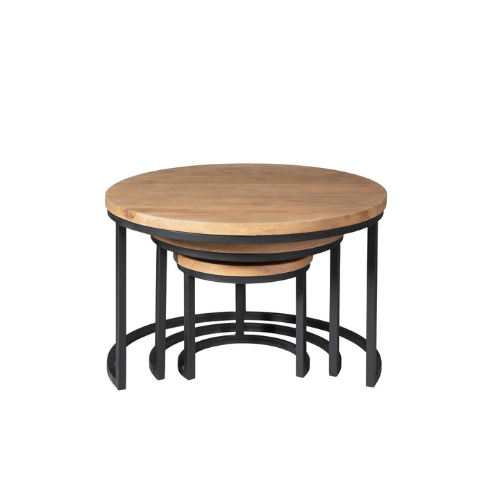 Salontafel set Dakota Naturel Mangohout 70 cm