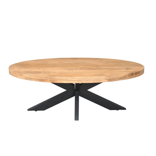 Ovale salontafel Dakota  Naturel Mangohout 130 cm