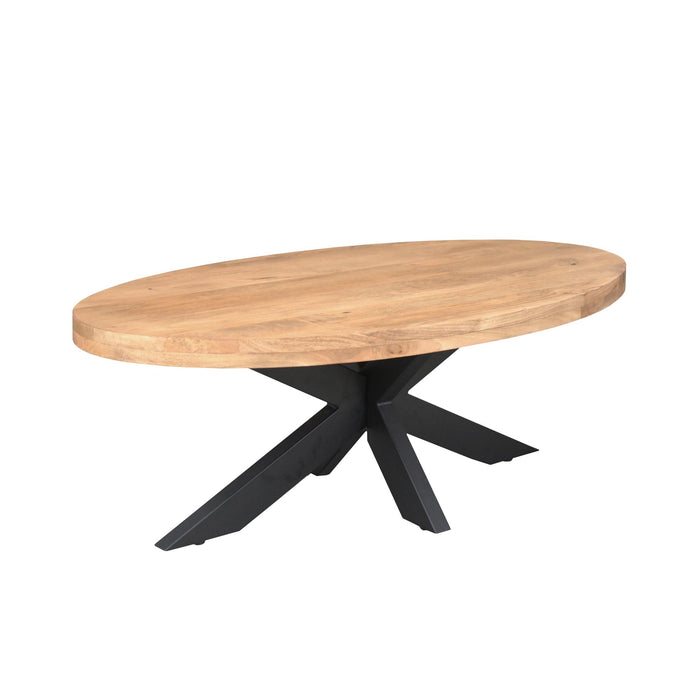 Ovale salontafel Dakota  Naturel Mangohout 130 cm