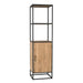 Boekenkast Dakota met deur Naturel Mangohout 55 cm