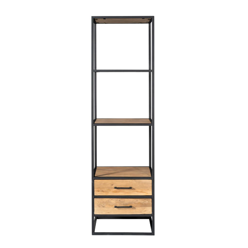 Boekenkast Dakota met lades Naturel Mangohout 55 cm