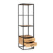 Boekenkast Dakota met lades Naturel Mangohout 55 cm