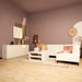 Vierkante salontafel Brussel Zand Mangohout 80 cm