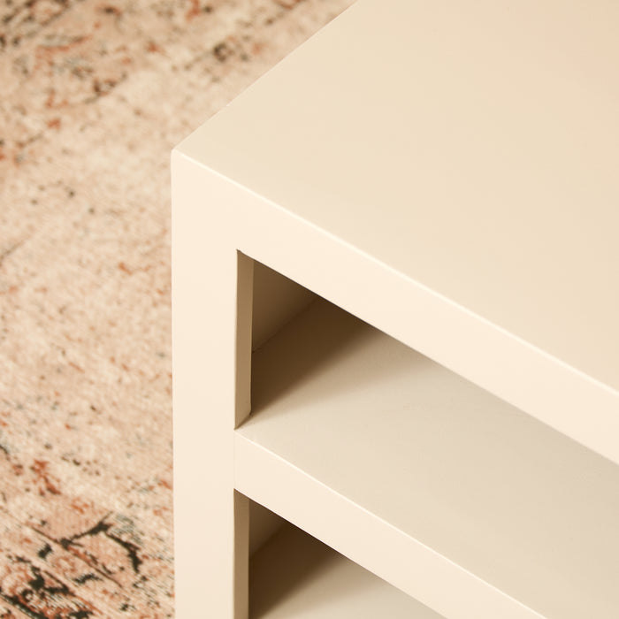 Vierkante salontafel Brussel Zand Mangohout 80 cm