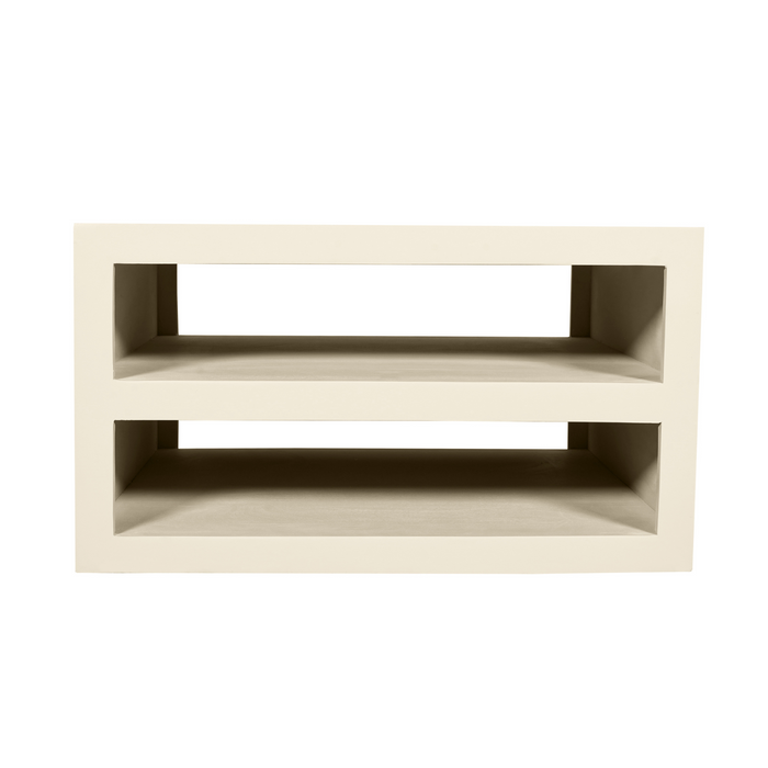 Vierkante salontafel Brussel Zand Mangohout 80 cm