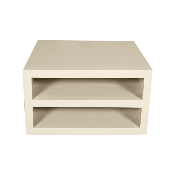 Vierkante salontafel Brussel Zand Mangohout 80 cm