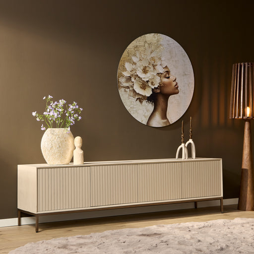 Tv meubel Madison Zand Mangohout 210 cm