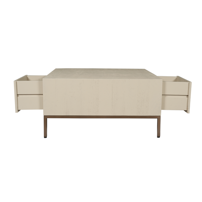 Vierkante salontafel Madison Zand Mangohout 80 cm