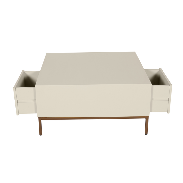Vierkante salontafel Madison Zand Mangohout 80 cm