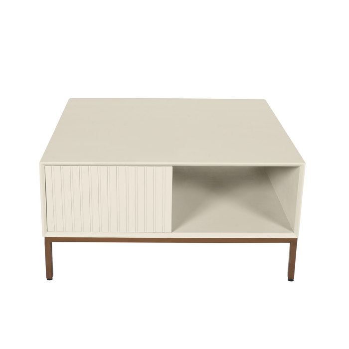 Vierkante salontafel Madison Zand Mangohout 80 cm