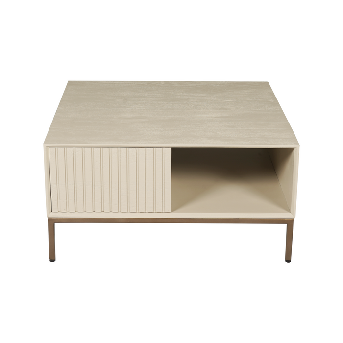 Vierkante salontafel Madison Zand Mangohout 80 cm