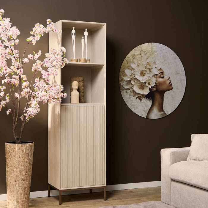 Boekenkast Madison Zand Mangohout 55 cm