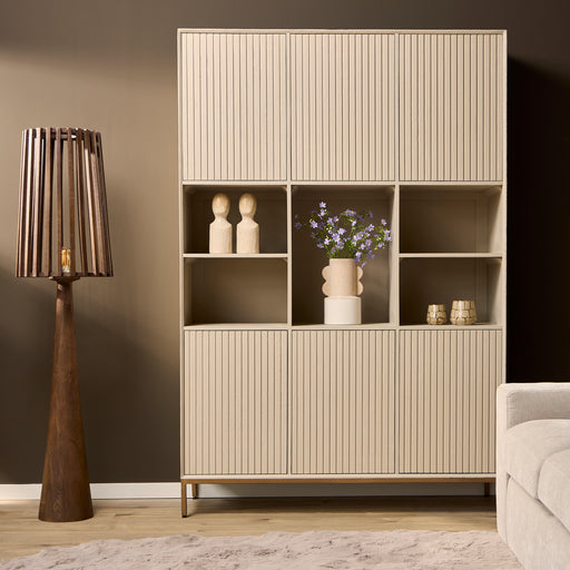 Vakkenkast Madison XL Zand Mangohout 135 cm