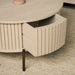 Ronde salontafel Madison Zand Mangohout 80 cm