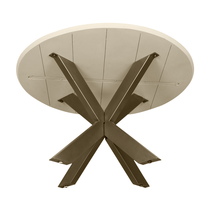 Ronde eettafel Madison Zand Mangohout 130 cm