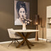 Ronde eettafel Madison Zand Mangohout 130 cm
