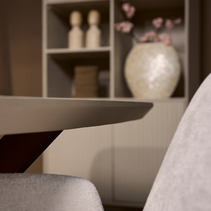 Deens ovale eettafel Madison Zand Mangohout 280x120 cm