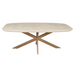 Deens ovale eettafel Madison Zand Mangohout 160 cm