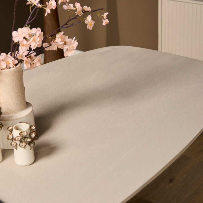 Deens ovale eettafel Madison Zand Mangohout 160 cm