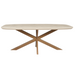 Deens ovale eettafel Madison Zand Mangohout 160 cm